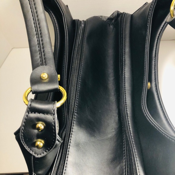 Genuine Black Leather Dog Carrier By Royal Want - Picture 10 of 11